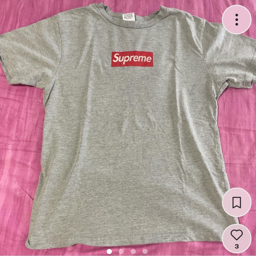 Supreme red box graphic tee